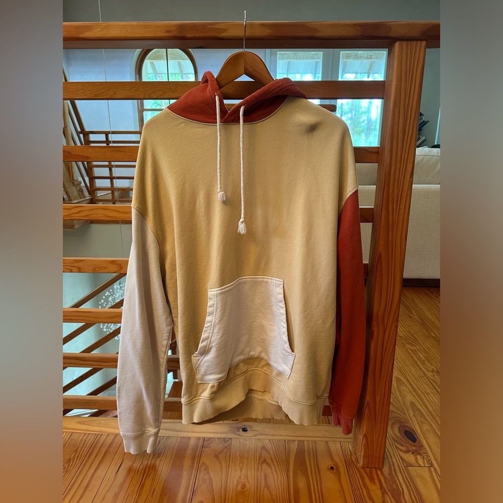 Urban Outfitters color block hoodie L